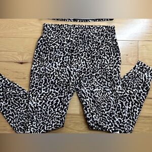 Cabi Leopard Print Joggers Pants w/Pockets | Size Small